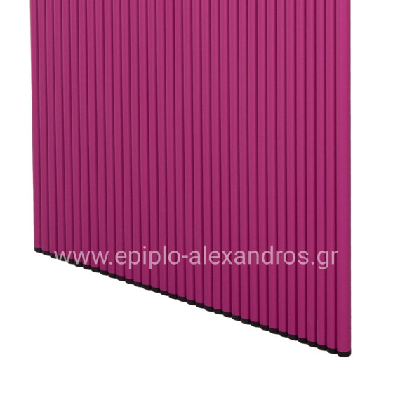 DINING TABLE SERIES INTREPID HM6330.05 ALUMINUM IN PURPLE 120x70x70.5Hcm.