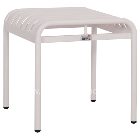 ALUMINUM STOOL RACHEL HM6340.02 WHITE COLOR 45x45x46Hcm.