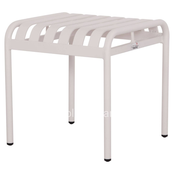 ALUMINUM STOOL RACHEL HM6340.02 WHITE COLOR 45x45x46Hcm.