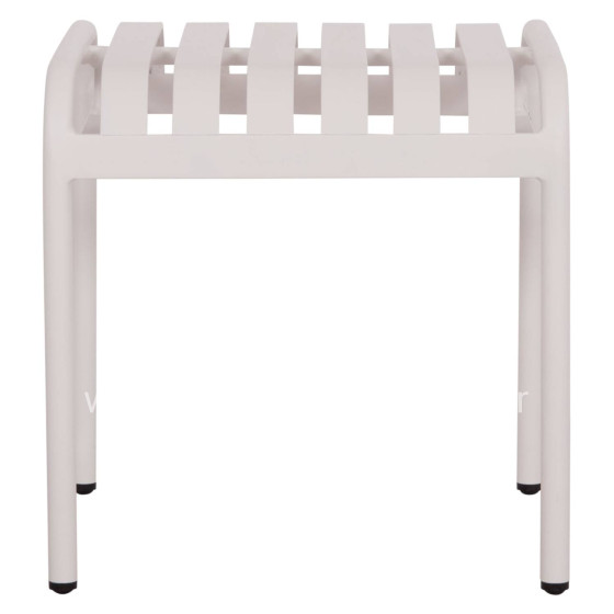 ALUMINUM STOOL RACHEL HM6340.02 WHITE COLOR 45x45x46Hcm.