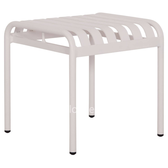 ALUMINUM STOOL RACHEL HM6340.02 WHITE COLOR 45x45x46Hcm.