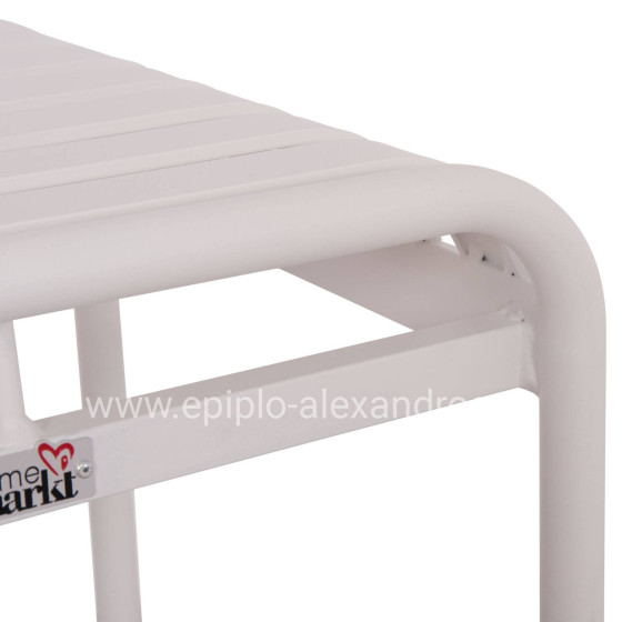 ΣΚΑΜΠΟ ΑΛΟΥΜΙΝΙΟΥ RACHEL HM6340.02 ΛΕΥΚΟ 45x45x46Υεκ.