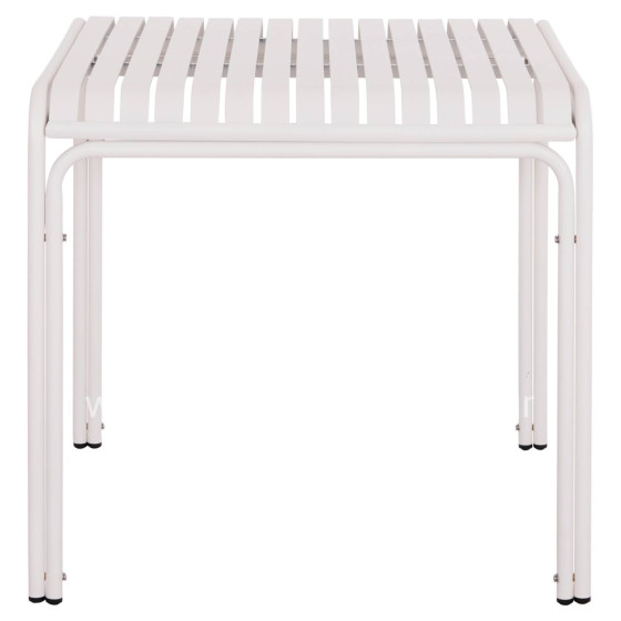 OUTDOOR SQUARE ALUMINUM TABLE RACHEL HM6338.02 WHITE COLOR 80x80x75Hcm.