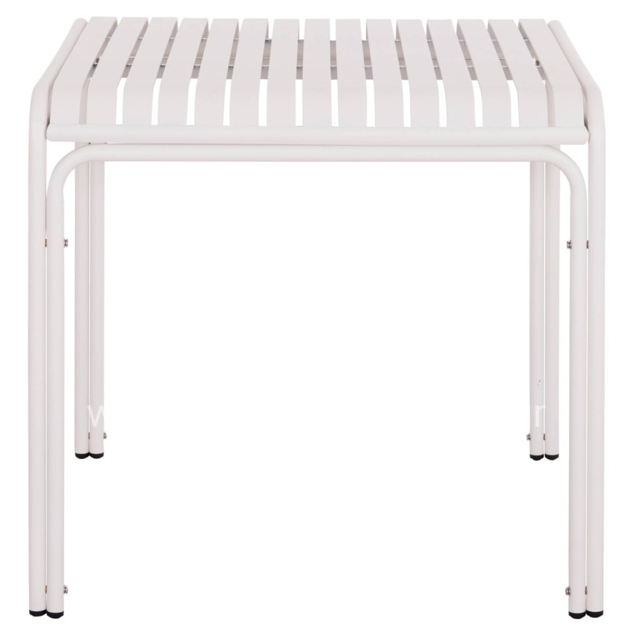 OUTDOOR SQUARE ALUMINUM TABLE RACHEL HM6338.02 WHITE COLOR 80x80x75Hcm.