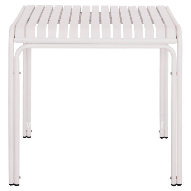 OUTDOOR SQUARE ALUMINUM TABLE RACHEL HM6338.02 WHITE COLOR 80x80x75Hcm.