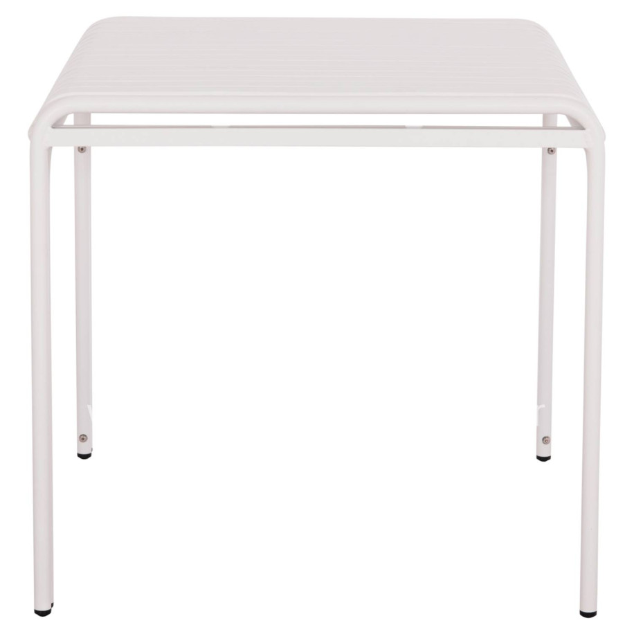 OUTDOOR SQUARE ALUMINUM TABLE RACHEL HM6338.02 WHITE COLOR 80x80x75Hcm.