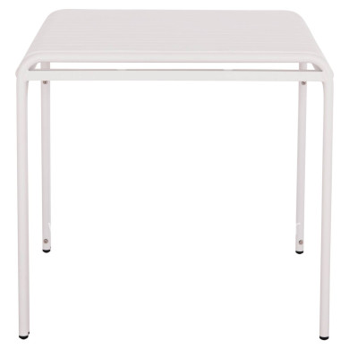 OUTDOOR SQUARE ALUMINUM TABLE RACHEL HM6338.02 WHITE COLOR 80x80x75Hcm.