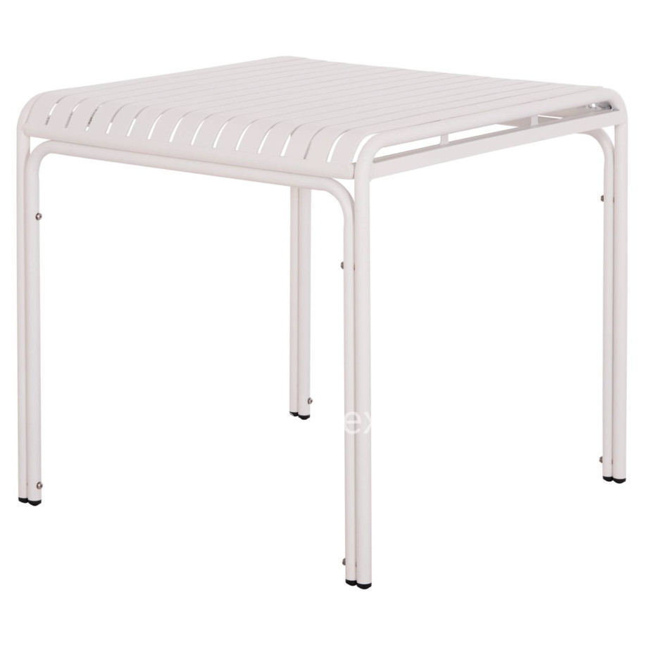 OUTDOOR SQUARE ALUMINUM TABLE RACHEL HM6338.02 WHITE COLOR 80x80x75Hcm.