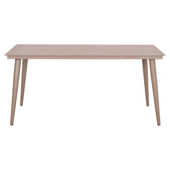 ALUMINUM DINING TABLE RECTANGULAR HIGER HM6291.04 CAPPUCCINO 160x90x78Hcm.