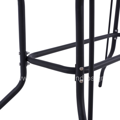 ΣΕΤ ΤΡΑΠΕΖΑΡΙΑΣ 5ΤΜΧ SWIFTER HM21222.01 ΚΑΡΕΚΛΕΣ ΜΕΤΑΛ.& ΤΡΑΠΕΖΙ 110x60 ΓΚΡΙ-ΦΥΣΙΚΟ