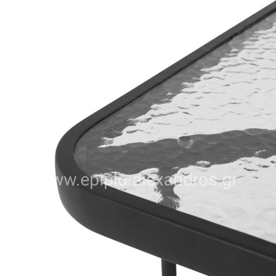 ΣΕΤ ΤΡΑΠΕΖΑΡΙΑΣ 5ΤΜΧ REDAN HM21223.01 ΤΡΑΠΕΖΙ & 4 ΠΟΛΥΘΡΟΝΕΣ ΣΕ ΜΑΥΡΟ