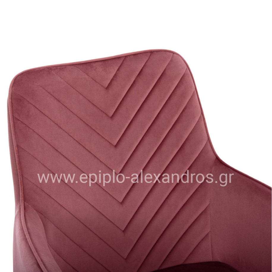 ΠΟΛΥΘΡΟΝΑ LATRELL HM8582.12 ΣΑΠΙΟ ΜΗΛΟ ΒΕΛΟΥΔΟ & ΜΑΥΡΑ ΜΕΤΑΛΛΙΚΑ ΠΟΔΙΑ 54x57x84Yεκ.