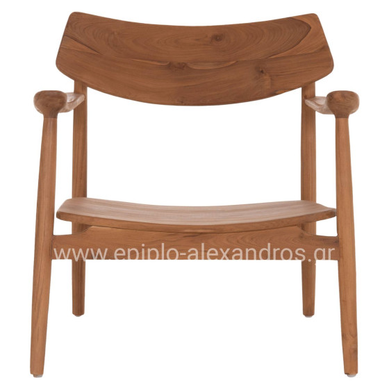 ΠΟΛΥΘΡΟΝΑ LOUNGE RANGER HM18255.01 ΞΥΛΟ TEAK ΣΕ ΦΥΣΙΚΟ 70x73x73Υεκ.
