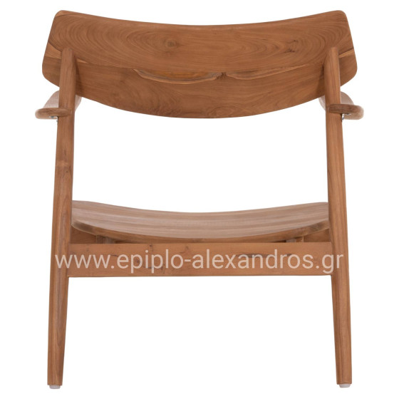 LOUNGE ARMCHAIR RANGER HM18255.01 TEAK WOOD IN NATURAL 70x73x73Hcm.