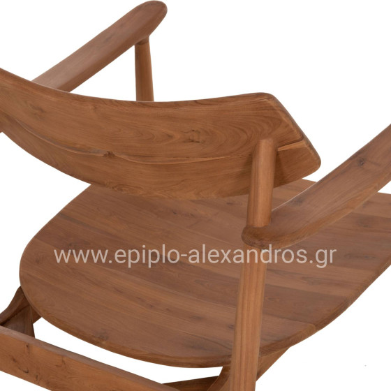 LOUNGE ARMCHAIR RANGER HM18255.01 TEAK WOOD IN NATURAL 70x73x73Hcm.