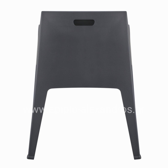 POLYPROPYLENE ARMCHAIR SLEEK HM6370.10 GREY 68x63x82.5Hcm.