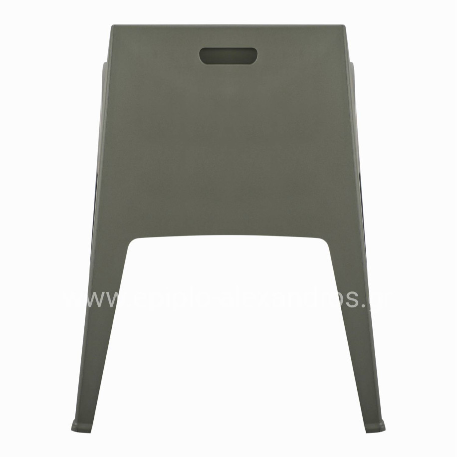 POLYPROPYLENE ARMCHAIR SLEEK HM6370.05 DARK OLIVE GREEN 68x63x82.5Hcm.