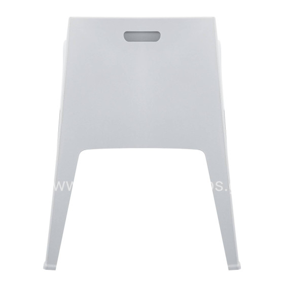 POLYPROPYLENE ARMCHAIR SLEEK HM6370.01 WHITE 68x63x82.5Hcm.