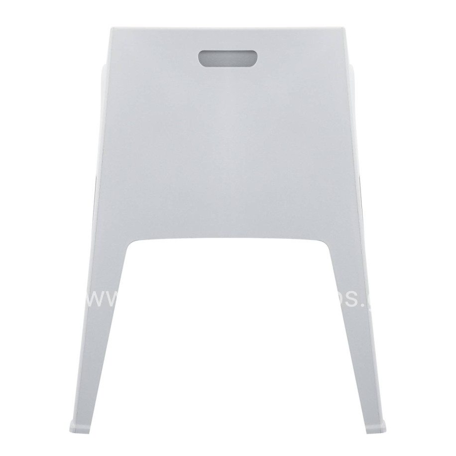 POLYPROPYLENE ARMCHAIR SLEEK HM6370.01 WHITE 68x63x82.5Hcm.