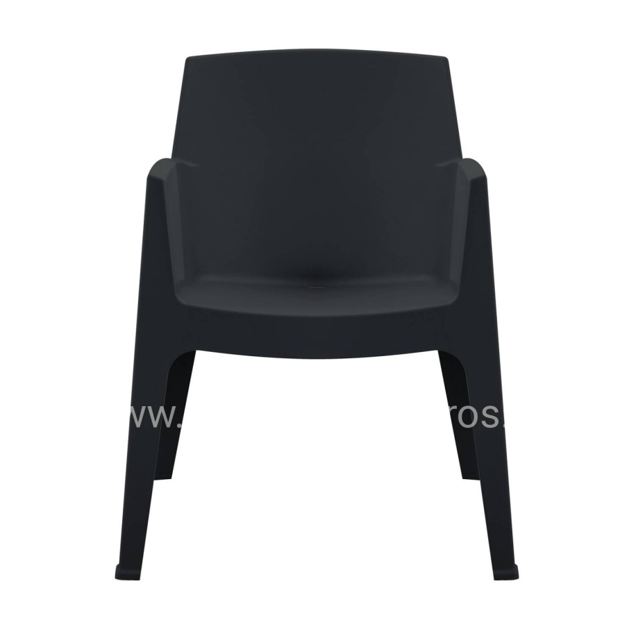 ΠΟΛΥΘΡΟΝΑ ΠΟΛΥΠΡΟΠΥΛΕΝΙΟΥ SLEEK HM6370.02 ΜΑΥΡΗ 68x63x82,5Υεκ.