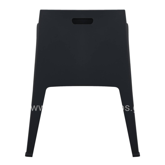 POLYPROPYLENE ARMCHAIR SLEEK HM6370.02 BLACK 68x63x82.5Hcm.