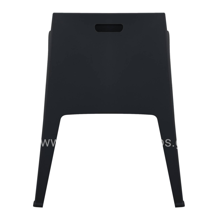 POLYPROPYLENE ARMCHAIR SLEEK HM6370.02 BLACK 68x63x82.5Hcm.
