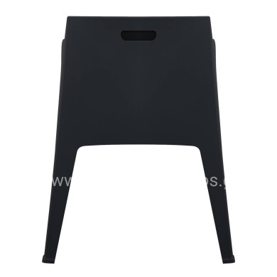 POLYPROPYLENE ARMCHAIR SLEEK HM6370.02 BLACK 68x63x82.5Hcm.