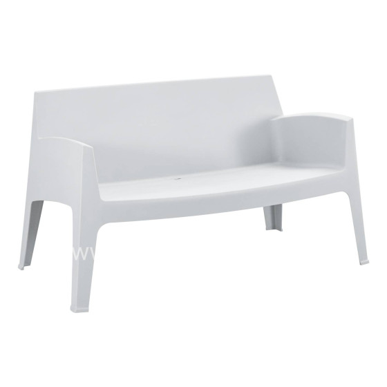 ΚΑΝΑΠΕΣ 2-ΘΕΣΙΟΣ ΠΟΛΥΠΡΟΠΥΛΕΝΙΟΥ SLEEK HM6366.01 ΧΡΩΜΑ ΛΕΥΚΟ 133x68x73Υεκ.