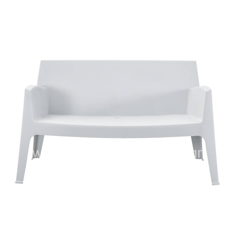 ΚΑΝΑΠΕΣ 2-ΘΕΣΙΟΣ ΠΟΛΥΠΡΟΠΥΛΕΝΙΟΥ SLEEK HM6366.01 ΧΡΩΜΑ ΛΕΥΚΟ 133x68x73Υεκ.