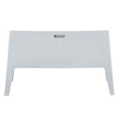 POLYPROPYLENE 2-SEATER SOFA SLEEK HM6366.01 WHITE COLOR 133x68x73Hcm.