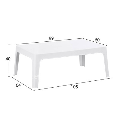 ΣΕΤ ΣΑΛΟΝΙ ΕΞ.ΧΩΡΟΥ 4ΤΜΧ SLEEK HM21268.01 ΛΕΥΚΟ ΠΟΛΥΠΡΟΠΥΛΕΝΙΟ