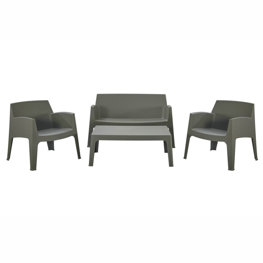 ΣΕΤ ΣΑΛΟΝΙ ΕΞ.ΧΩΡΟΥ 4ΤΜΧ SLEEK HM21268.05 DARK OLIVE GREEN ΠΟΛΥΠΡΟΠΥΛΕΝΙΟ