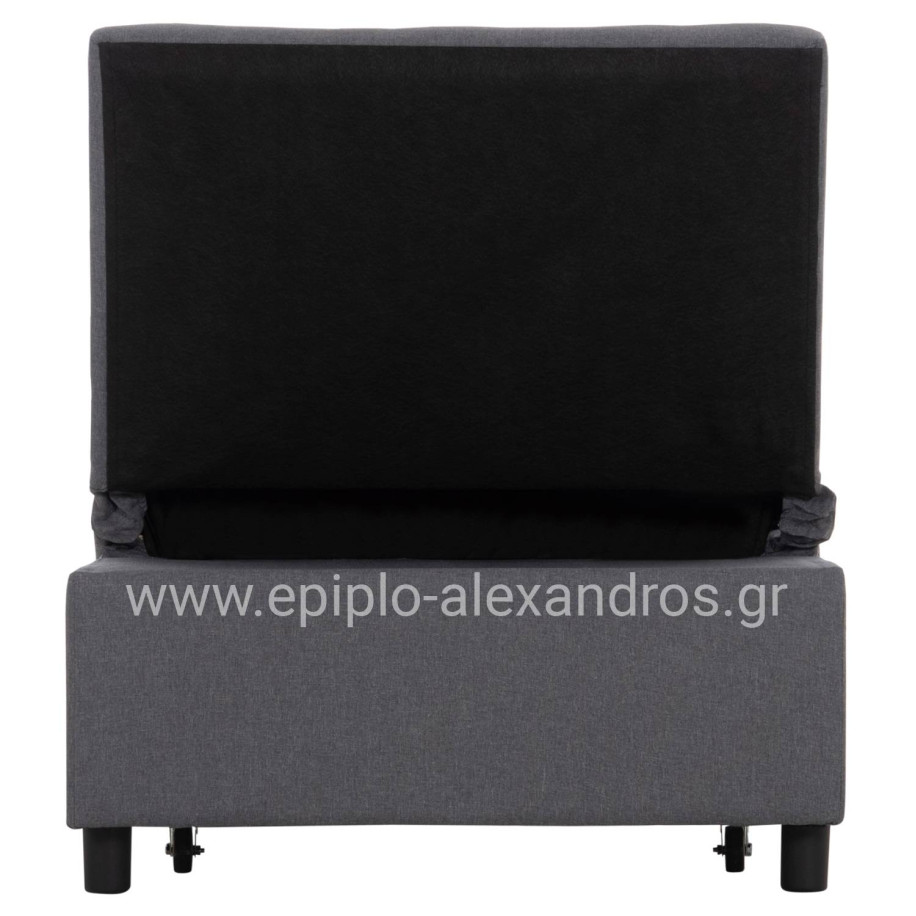 ΠΟΛΥΘΡΟΝΑ-ΚΡΕΒΑΤΙ LIBRE HM3295.01 ΓΚΡΙ ΥΦΑΣΜΑ 75x106x87Υεκ.