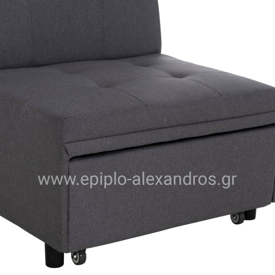 ΠΟΛΥΘΡΟΝΑ-ΚΡΕΒΑΤΙ LIBRE HM3295.01 ΓΚΡΙ ΥΦΑΣΜΑ 75x106x87Υεκ.