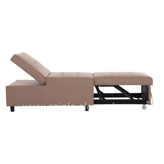 LOUNGE CHAIR-BED LIBRE HM3295.03 BEIGE FABRIC 75x106x87Hcm.