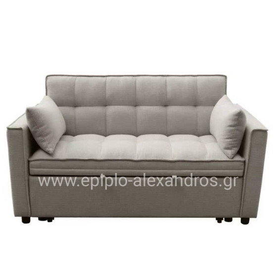 ΚΑΝΑΠΕΣ ΚΡΕΒΑΤΙ 2-ΘΕΣΙΟΣ BORG HM3289.03 ΜΠΕΖ ΥΦΑΣΜΑ 140x75x89Υεκ