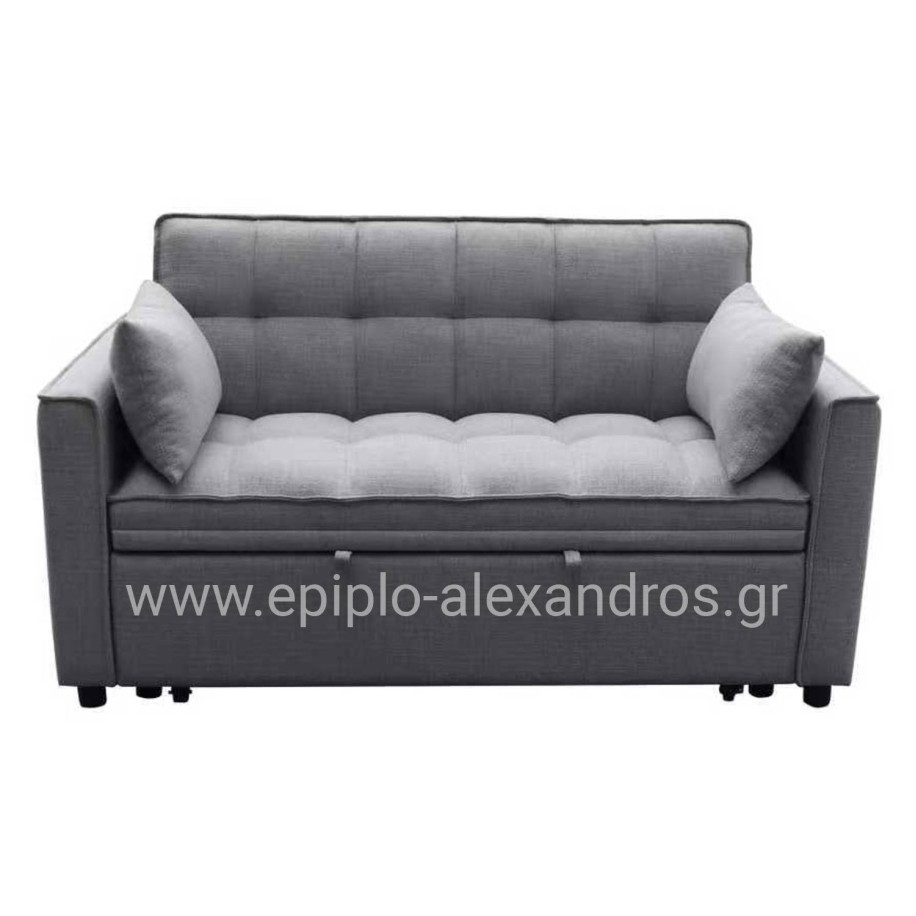 SOFA BED 2-SEATER BORG HM3289.11 GREY FABRIC 140x75x89Hcm.