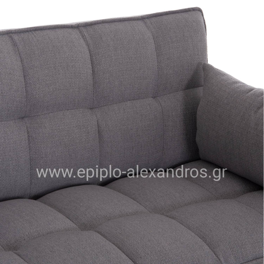 ΚΑΝΑΠΕΣ ΚΡΕΒΑΤΙ 2-ΘΕΣΙΟΣ BORG HM3289.11 ΓΚΡΙ ΥΦΑΣΜΑ 140x75x89Υεκ