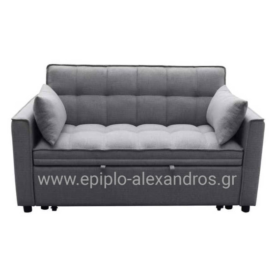 SOFA BED 2-SEATER BORG HM3289.01 GREY FABRIC 140x75x89Hcm.