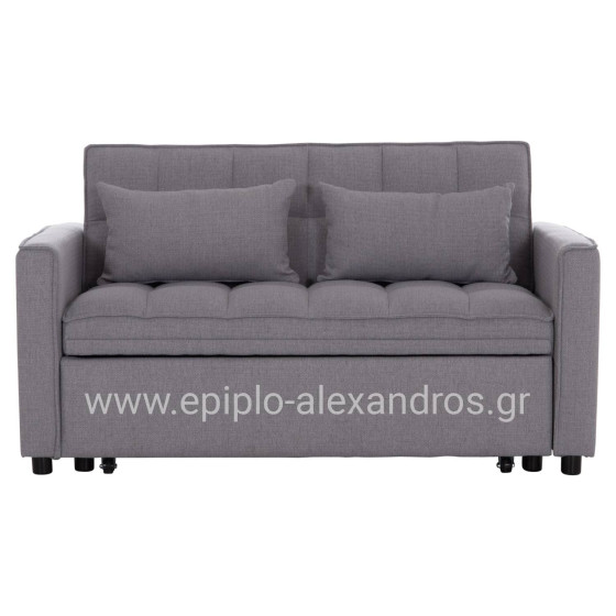 ΚΑΝΑΠΕΣ ΚΡΕΒΑΤΙ 2-ΘΕΣΙΟΣ BORG HM3289.01 ΓΚΡΙ ΥΦΑΣΜΑ 140x75x89Υεκ