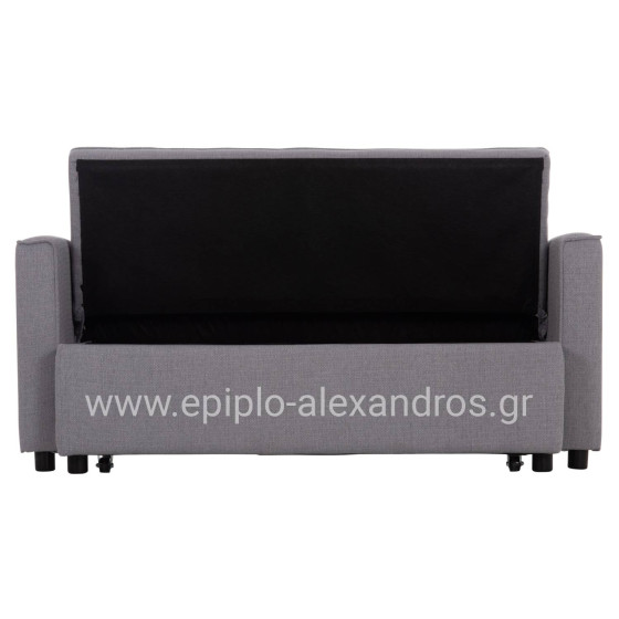 SOFA BED 2-SEATER BORG HM3289.01 GREY FABRIC 140x75x89Hcm.