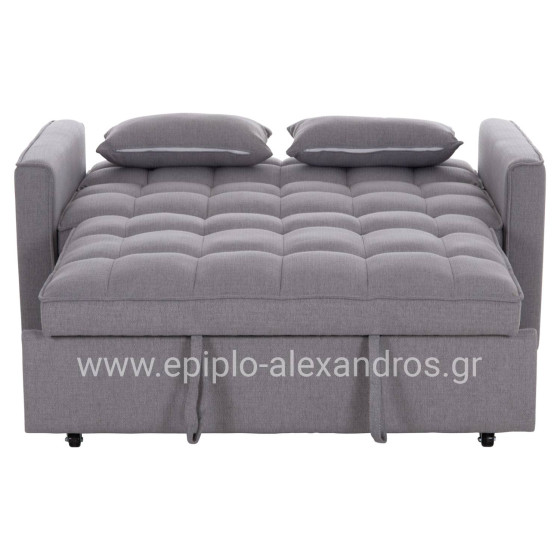 ΚΑΝΑΠΕΣ ΚΡΕΒΑΤΙ 2-ΘΕΣΙΟΣ BORG HM3289.01 ΓΚΡΙ ΥΦΑΣΜΑ 140x75x89Υεκ