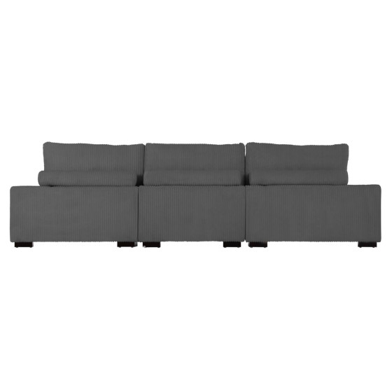 CORNER SOFA LEFT CRANFIELD HM3287.01L GREY CORD FABRIC 315x167(corner)x67Hcm.