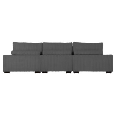 CORNER SOFA LEFT CRANFIELD HM3287.01L GREY CORD FABRIC 315x167(corner)x67Hcm.
