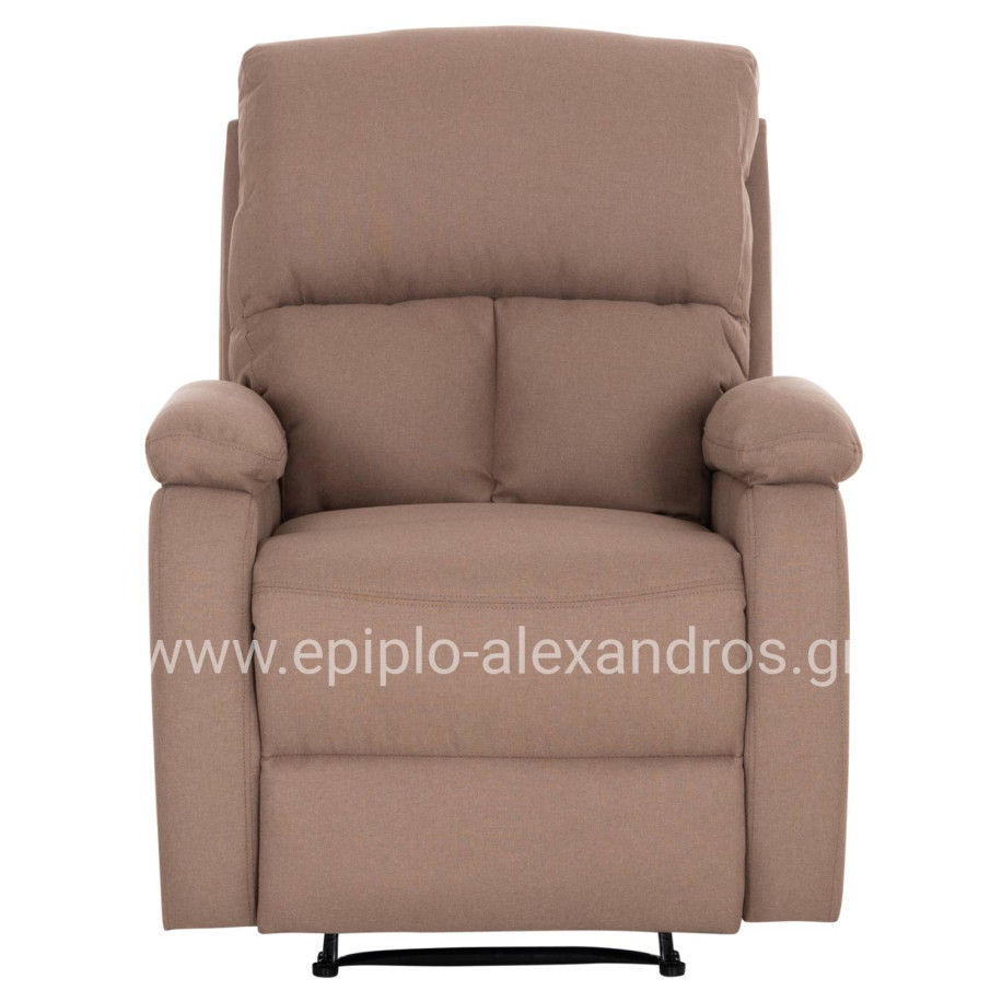 ΠΟΛΥΘΡΟΝΑ RELAX DIONI HM3296.03 ΜΠΕΖ ΥΦΑΣΜΑ 85x90x100Υεκ.