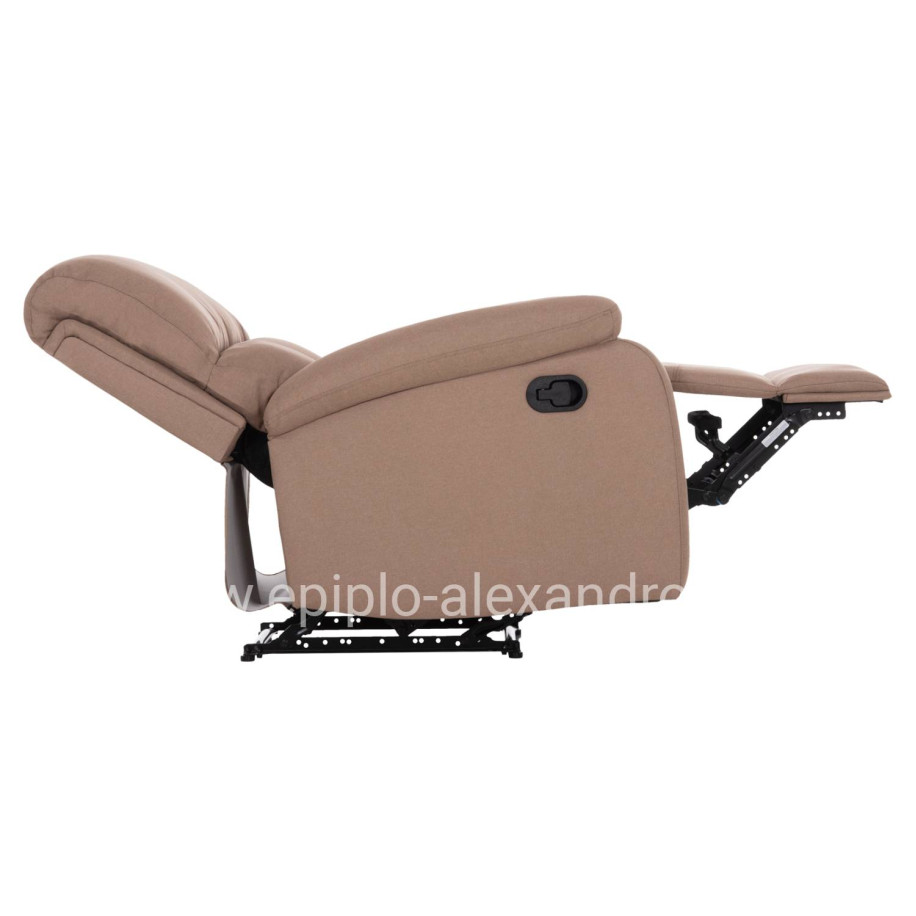 ARMCHAIR RELAX DIONI HM3296.03 BEIGE FABRIC 85x90x100Hcm.