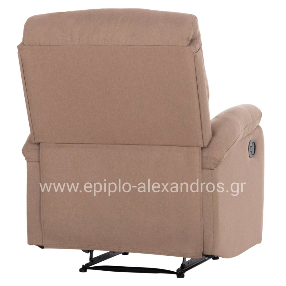 ARMCHAIR RELAX DIONI HM3296.03 BEIGE FABRIC 85x90x100Hcm.