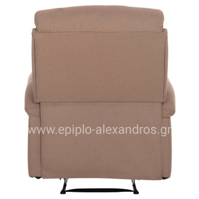 ΠΟΛΥΘΡΟΝΑ RELAX DIONI HM3296.03 ΜΠΕΖ ΥΦΑΣΜΑ 85x90x100Υεκ.
