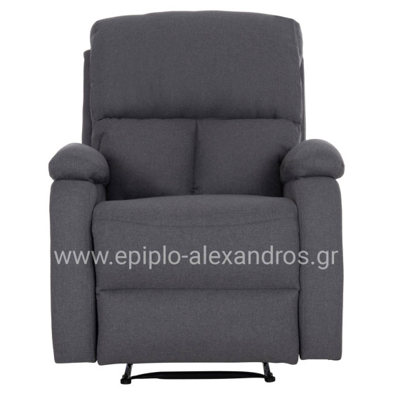 ARMCHAIR RELAX DIONI HM3296.01 GREY FABRIC 85x90x100Hcm.