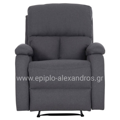 ΠΟΛΥΘΡΟΝΑ RELAX DIONI HM3296.01 ΓΚΡΙ ΥΦΑΣΜΑ 85x90x100Υεκ.